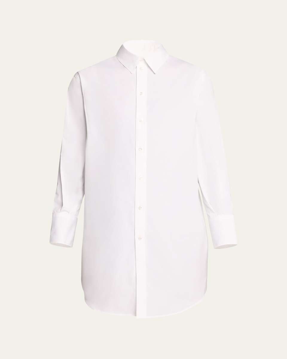 Marcella Button Down Poplin Top